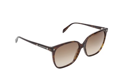 Lot 425 - Alexander McQueen Brown Havana Sunglasses