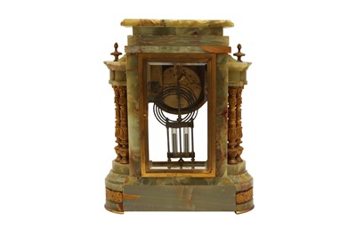 Lot 630 - A LATE 19TH CENTURY FRENCH LIBRARY REGULATOR CLOCK