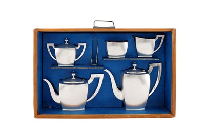 Lot 181 - A cased early 20th century Chinese Export silver six-piece tea and coffee service, Shanghai circa 1930 by Zi retailed by China Jewellery Company