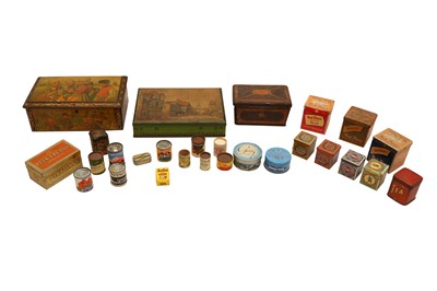 Lot 889 - A COLLECTION OF VINTAGE MINIATURE TINS