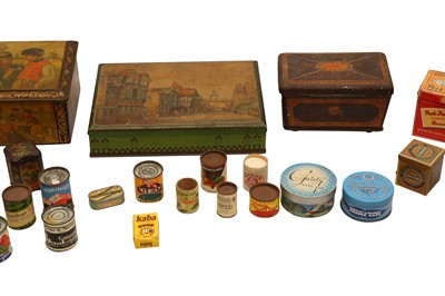 Lot 124 - A COLLECTION OF VINTAGE MINIATURE TINS