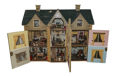 Lot 885 - DOLLS HOUSE: FRENCH 'NORMANDY' STYLE HOUSE