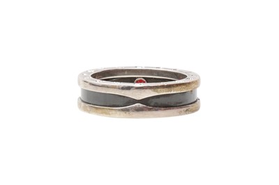 Lot 815 - Bvlgari Black Ceramic Save The Children Ring