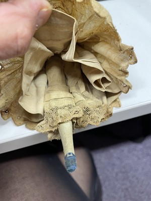 Lot 834 - DOLLS: A GERMAN PAPIER MACHE DOLL, circa 1840 - 1850