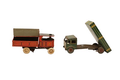Lot 786 - TRI-ANG TIN PLATE PLAYWORN TOYS