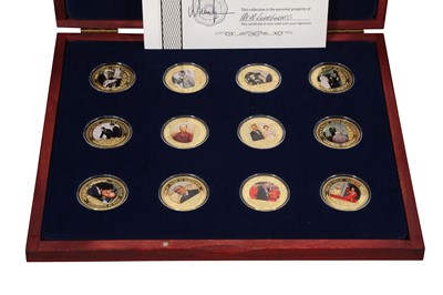 Lot 367 - FOUR CASED SETS OF COMMEMORATIVE COINS DEDICATED TO THE ROYAL FAMILY