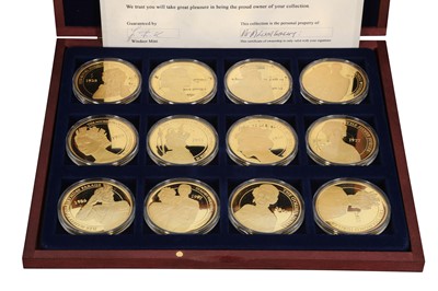 Lot 367 - FOUR CASED SETS OF COMMEMORATIVE COINS DEDICATED TO THE ROYAL FAMILY