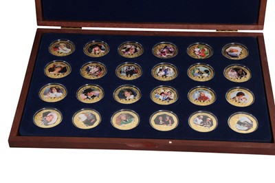 Lot 367 - FOUR CASED SETS OF COMMEMORATIVE COINS DEDICATED TO THE ROYAL FAMILY