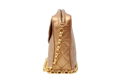 Lot 585 - Chanel Gold Turnlock Camera Bag