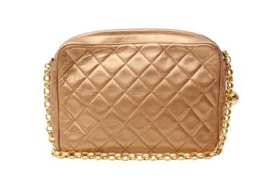 Lot 585 - Chanel Gold Turnlock Camera Bag