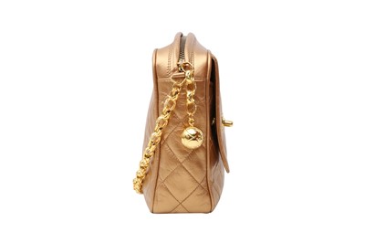 Lot 585 - Chanel Gold Turnlock Camera Bag