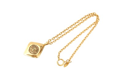 Lot 591 - Chanel Diamond CC Pendant Necklace