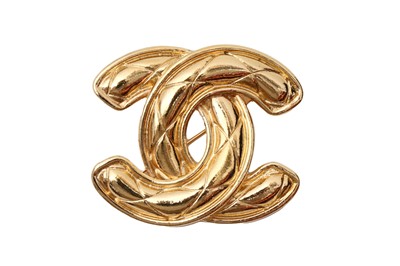 Lot 592 - Chanel Matelasse CC Large Brooch