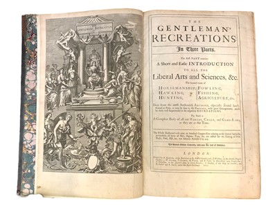 Lot 143 - Blome. The Gentleman's Recreation, 1710/1709