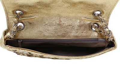Lot - Miniature Gold Metallic Leather CHANEL Bag
