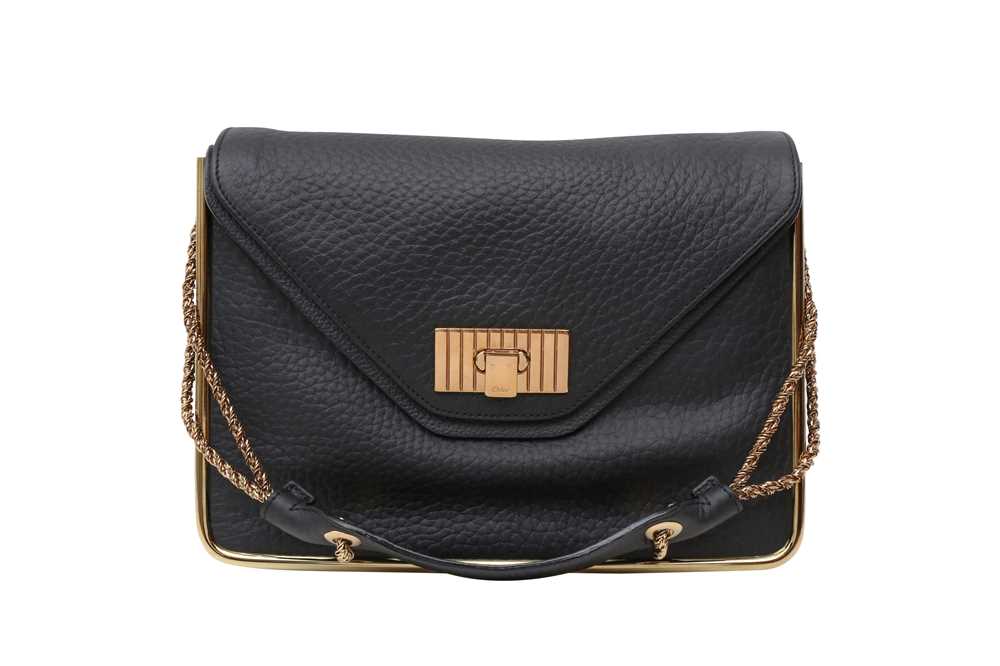 Lot 373 - Chloe Black Sally Medium Flap Bag