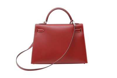 Lot 271 - Hermes Rouge H Chamonix Kelly Sellier 32