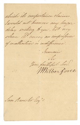 Lot 601 - Wilberforce (William)