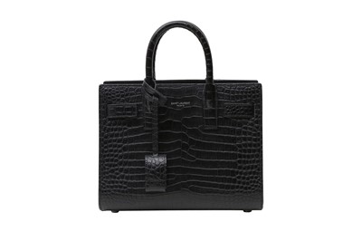 Lot 856 - Saint Laurent Black Nano Sac De Jour Bag