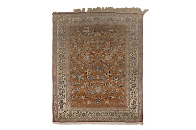 Lot 89 - AN EXTREMELY FINE PART SILK NAIN RUG, CENTRAL PERSIA