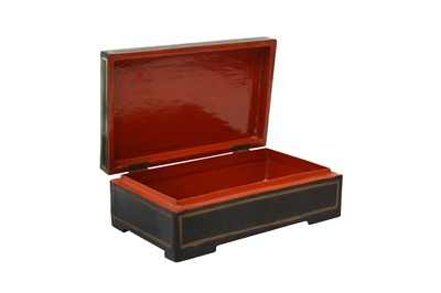 Lot 380 - A BURMESE LACQUER 'MARRIAGE GIFT' BOX