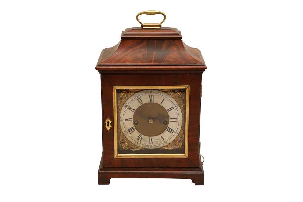 Lot 199 - An 18TH CENTURY WILLIAM WEBSTER MAHOGANY BRACKET CLOCK CIRCA 1740