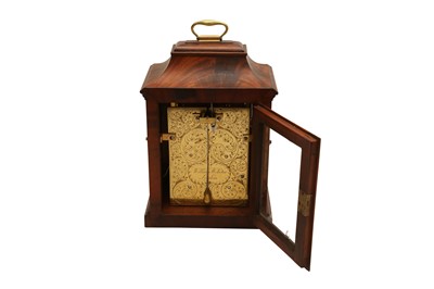 Lot 199 - An 18TH CENTURY WILLIAM WEBSTER MAHOGANY BRACKET CLOCK CIRCA 1740