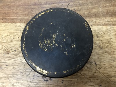 Lot 374 - A SMALL BURMESE GILDED BLACK LACQUER 'PEACOCK' BOX AND COVER