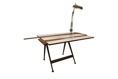 Lot 367 - A MID TWENTIETH CENTURY ARCHITECT DESK
