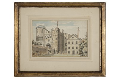 Lot 636 - Watercolour - view of a manor
