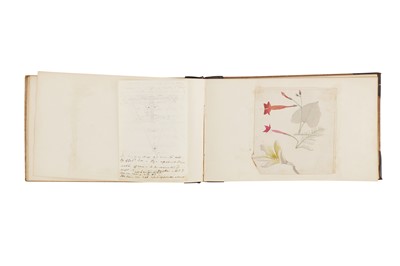 Lot 291 - A PERSONAL TRAVEL ALBUM WITH SKETCHES, MAPS, DOCUMENTS, AND VIEWS OF INDIA AND EGYPT