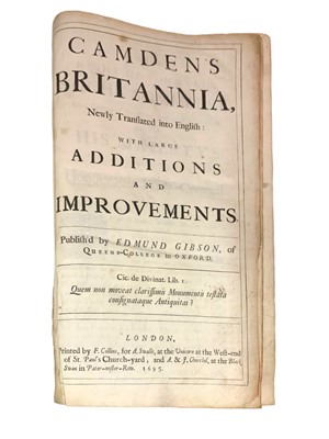 Lot 62 - Camden"s Britannia. 1695