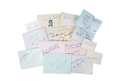 Lot 327 - Autograph Collection.- Actors and Entertainers