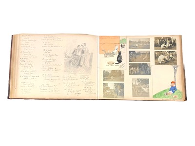 Lot 35 - Album/Scrap Book 1912 -1919. To include photo's WW1 interest.