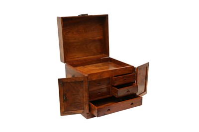 Lot 557 - λ A CHINESE HARDWOOD VANITY SET