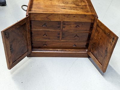 Lot 557 - λ A CHINESE HARDWOOD VANITY SET