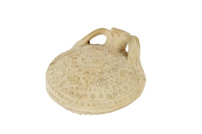 Lot 314 - TWO SELJUK POTTERY PILGRIM FLASKS