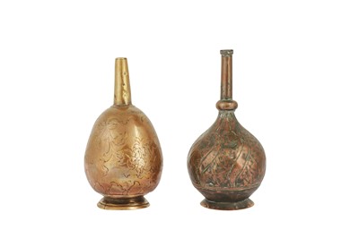 Lot 287 - A PAIR OF OTTOMAN ROSEWATER SPRINKLERS