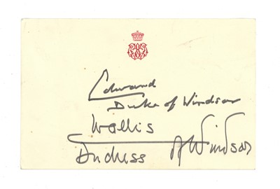 Lot 611 - Edward & Wallis, Duke & Duchess of Windsor