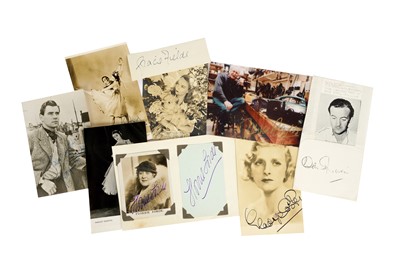 Lot 333 - Autograph Collection.- Cinema, Theatre and Ballet