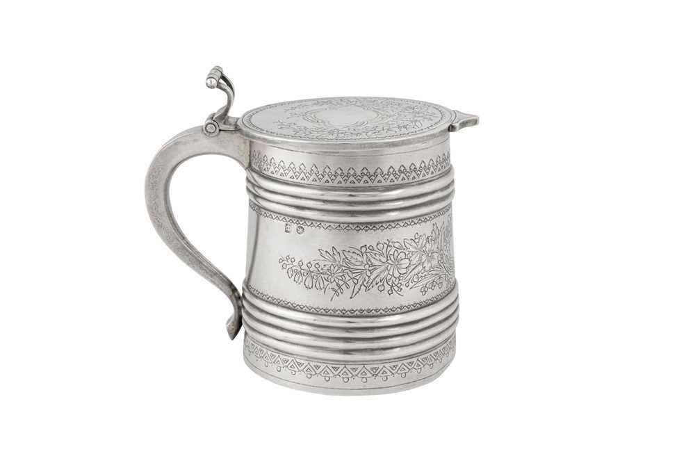 Lot 248 - An Alexander III late 19th century Russian 84 zolotnik silver small tankard, Moscow 1891 by JФ (unidentified)