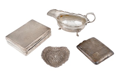 Lot 1187 - A MIXED GROUP OF STERLING SILVER