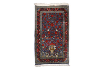 Lot 36 - A VERY FINE SIGNED QUM RUG CENTRAL PERSIA
