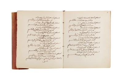 Lot 436 - A NORTH AFRICAN COMMEMORATIVE MANUSCRIPT BY MUHAMMAD AL-TLEMCENI