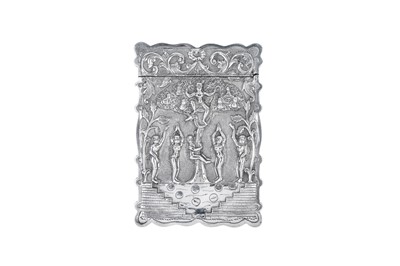 Lot 34 - A late 19th / early 20th century Anglo – Indian silver card case, Madras circa 1900