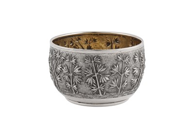 Lot 64 - A late 19th century Anglo – Indian silver salt or small bowl, Calcutta, Bhowanipore circa 1890 by Grish Chunder Dutt