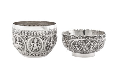 Lot 36 - A late 19th century Anglo – Indian unmarked silver bowl, Madras circa 1890