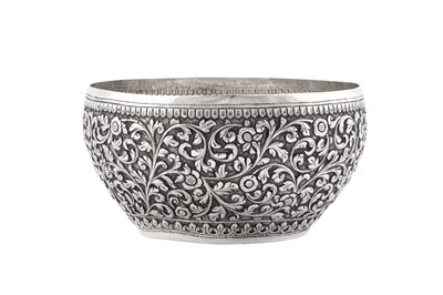 Lot 180 - A late 19th century Anglo – Indian unmarked silver small bowl, Cutch circa 1890