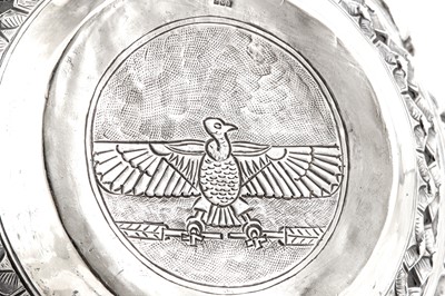 Lot 75 - A rare early 20th century Anglo – Indian silver bowl, Lucknow with Egyptian import marks for Cairo 1919