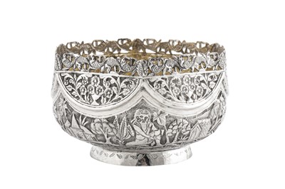 Lot 83 - A late 19th / early 20th century Anglo – Indian unmarked silver bowl, Lucknow circa 1900